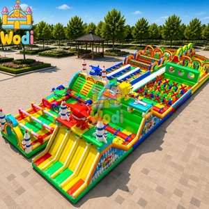 Circuito de Obstáculos Inflable de Material Resistente para Invierno, Casa de Brinco Inflable con Obstáculos Tipo <span class=keywords><strong>Lego</strong></span> - Product Image 5