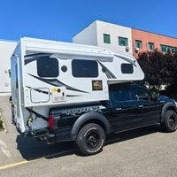 Camper de pick-up en fibre de verre sur mesure, à glissière, à coque rigide, pour camping en plein air et voyages tout-terrain