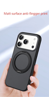 Ring Magnetisch TPU+PC Kabelloses Laden Anti-Fingerabdruck 360° Schutz Stoßfest Linsenschutz Matte Textur Handyhüllen