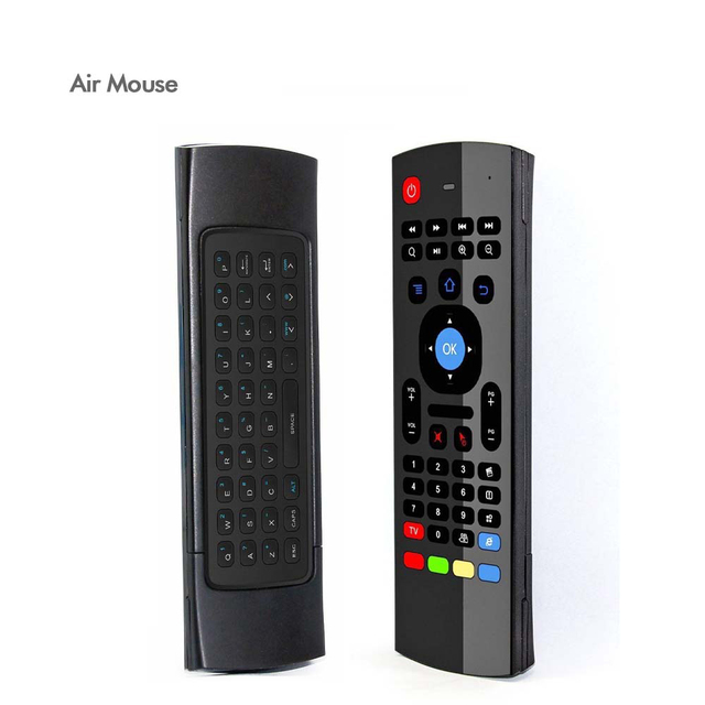 2.4GHz Dual Keyboard Remote Control Air Mouse MX3 Wireless Android TV for Home Use Digital Voice ABS Plastic Material Fixed Code