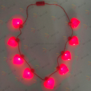Valentine's day hình trái tim phụ kiện dẫn ánh sáng lên vòng cổ trái tim dẫn ánh sáng lên Vòng cổ hình trái tim - Product Image 5
