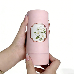 Custom Design Recyclable Paper Tube Packaging for Perfume Skincare Cosmetic Candle Essential Oil Round Box Cylinder <b>Container</b> - Product Image 2