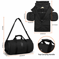 Sac de voyage convertible 3-en-1 personnalisé pour homme et femme, sac à vêtements pliable à suspendre, sac de sport et sac à dos pour voyages d'affaires