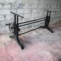 鋳鉄製クランクテーブルLEGS、工業用家具調節可能なテーブルベース