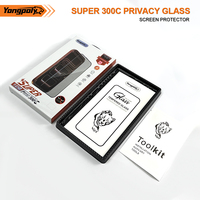 Yongpoly OEM&ODM Boîte 10-en-1 300C Super Verre Couverture Intégrale ESD Anti-Espion Film Protecteur d'Écran pour Téléphone Portable iPhone 17 16 15