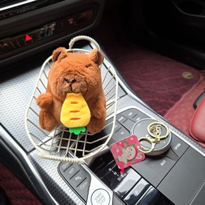 Llaveros de peluche de <span class=keywords><strong>capibara</strong></span>, juguetes de animales de peluche de material suave y reconfortante, colgantes de dibujos animados, adornos de muñecas lindas, venta al por mayor - Product Image 4