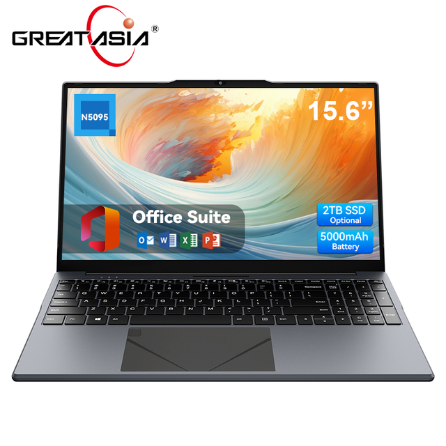 1920*1080 15.6 Inch Laptops Brand New Intel N100 3.4GHz Fingerprint Backlit Russian Kazakh English Keyboard E157 Laptop