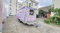 Gerobak Makanan Mobile, Trailer Makanan Jalanan, Gerobak Hot Dog, Truk Kopi, Trailer, Truk Makanan dengan Dapur Lengkap, Kios Makanan Jalanan