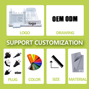 Château gonflable de mariage blanc QY Built, château gonflable à sauter, fosse à balles, toboggan aquatique gonflable, garantie de 3 ans, installation facile - Product Image 6