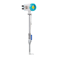 Débitmètre électromagnétique numérique RS485 à insertion réglable par raccordement direct avec vanne à boisseau sphérique pour eaux usées et eau de refroidissement