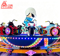 Manège Sanly Rides UFO volant 12 places Magic Bowl Disco en FRP et acier, attraction de parc d'attractions extérieur et de fête foraine à vendre
