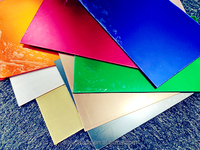 ALLSIGN Vente en gros en usine Feuille de miroir en acrylique Feuille de miroir flexible en plastique en or Feuille de miroir en acrylique