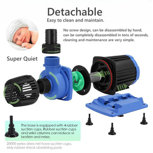 Meilleures pompes submersibles pour aquarium Pompe 10000lh Onduleur intelligent DC Pompes de fontaine pour étang à poissons - Product Image 3