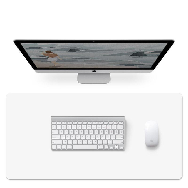 Gaming Protector Office Large Black Anti Slip Pu Leather Desk Mouse Pad Mat Full Desk Cushion Table Mat