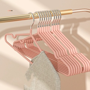 Estante de flocado para ropa colgante para el hogar para ropa especial con acabado de esquina antideslizante sin rastro al por mayor - Product Image 2