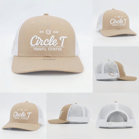Casquette de camionneur unisexe de haute qualité à 5 panneaux, broderie, style streetwear, casquette ajustée avec dos en maille flexible, vente en gros