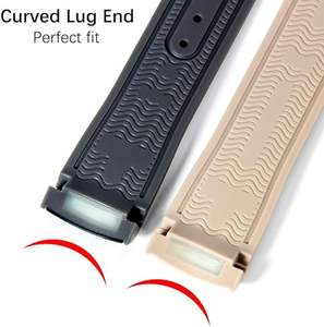 Omeg Aswatch Speed Master 20mm için fabrika stok Watchband silikon kauçuk saat kayış Curvy biten bilek bandı değiştirme - Product Image 3