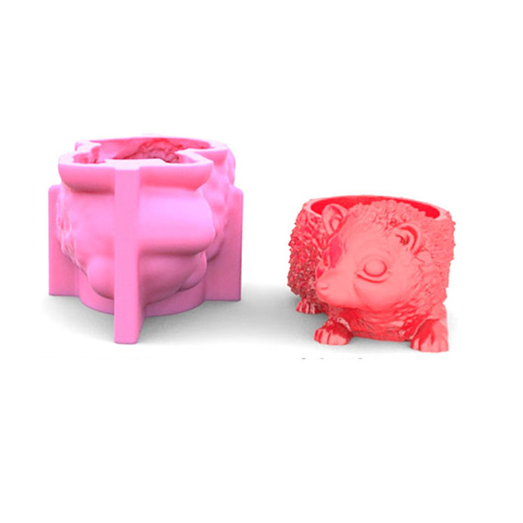 Moule Bougies Forme Hérisson Silicone Fabriqué La Main 3D Savon Diy