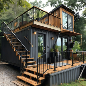 Maisons préfabriquées modernes en conteneurs maritimes, maisons conteneurs, mini-maisons, maisons conteneurs pour hôtel/usage commercial - Product Image 6