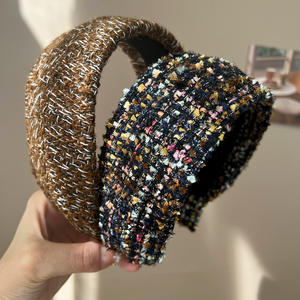 ที่คาด<span class=keywords><strong>ผม</strong></span> LRTOU แบบขายส่ง สไตล์ยุโรปและอเมริกา แฟชั่นที่คาด<span class=keywords><strong>ผม</strong></span>แบบกว้าง ถักจากไหมพรม ประดับเลื่อม สำหรับผู้หญิง - Product Image 6