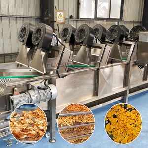 Línea de Producción de Frutas Secas y Nueces Recubiertas y Fritas, Equipo de Producción de Fritura Totalmente Automático de Acero Inoxidable - Product Image 1