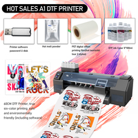 COLORSUN Dual I3200 Dual XP600 Imprimante à film à transfert direct A1 Imprimante DTF 60 cm avec machine à secouer la poudre Dtf pour T-shirt