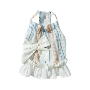 Vestido de Verano para Mascotas, Estilo Princesa con Volantes y Lazo, Ropa para Perros y Gatos Pequeños, Chaleco de Poliéster para las Cuatro Estaciones - Product Image 5