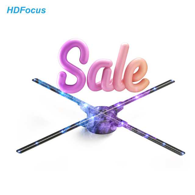 Outdoor and Indoor 65Cm 3D Hologram Fan LED 3D Hologram Projector for Advertising and Education OEM Holographic Fans