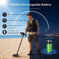 Détecteur de métaux souterrain LCD haute précision, vente directe usine, pour la chasse au trésor en extérieur (or, argent)
