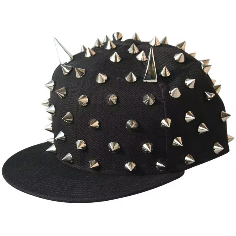 Fashion Punk Studded Baseball Hip-Hop Hat Adjustable Rock  display picture 3
