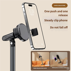 حامل هاتف مكتبي مرن من الألومنيوم قابل للدوران 360 درجة وضبط الارتفاع، حامل هاتف للبث المباشر للمكتب والمدرسة - Product Image 3