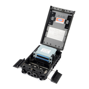 กล่องกระจายขั้วต่อพีแอลซีไฟเบอร์ FTTH 16แกนพร้อมที่หนีบขั้วและที่ติดผนัง - Product Image 6