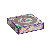Boîte à gâteau aux fleurs de prunier papillon, économique, simple, de qualité alimentaire, mini, à usage unique, avec séparations, artisanale, jaune, personnalisable