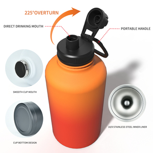 Chân Không Ngoài Trời <span class=keywords><strong>Flask</strong></span> 50Oz 64Oz 87Oz 128Oz Công Suất Khác Nhau Đôi Tường Cách Nhiệt Chai Nước Cho Cắm Trại Và Những Người Yêu Thích - Product Image 4