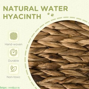 Meilleur prix de gros pour une niche pour chat en jacinthe d'eau naturelle, lit pour animaux de compagnie, livraison directe depuis le Vietnam - Product Image 6