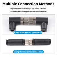 Connecteur circulaire M8 3 4 broches IP67 étanche, prise aviation mâle-femelle pour capteur industriel et automatisation