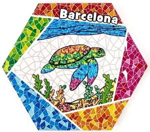Posavasos <span class=keywords><strong>de</strong></span> Cerámica Española <span class=keywords><strong>de</strong></span> <span class=keywords><strong>Barcelona</strong></span> Impresos en 3D Personalizados, Alfombrillas y Protectores para Decoración del <span class=keywords><strong>Hogar</strong></span>, Recuerdo Duradero para Tazas <span class=keywords><strong>de</strong></span> Café y Té - Product Image 2