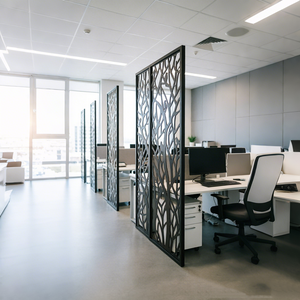 Diviseurs <span class=keywords><strong>de</strong></span> pièce WPC modernes pour intérieur, décoratifs, résistants à l'eau, faciles d'entretien pour <span class=keywords><strong>la</strong></span> maison et le bureau - Product Image 6