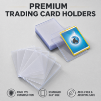 Porte-cartes de visite en PVC 35pt, ouverture latérale 3x4, logo personnalisé, design étoile, ensemble de cartes rigides