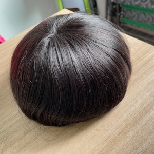 Spedizione veloce base di elaborazione parrucchino 100% veri capelli umani europei pezzi di sistema di sostituzione per gli uomini parrucchino pelle super sottile per gli uomini - Product Image 4