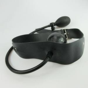 Giochi per adulti <span class=keywords><strong>Sex</strong></span> Slave Gag bocca aperta Gag lattice nero bocca morbida sfera di dilatazione giocattoli del sesso per coppie palla gonfiabile bocca - Product Image 3