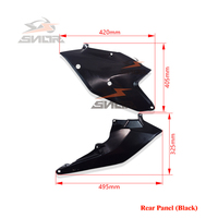 SNOR Kit de couverture de carénage complet de moto Dirt Bike Kit en plastique EXC EXCF SX SXF XC XCF XCW 125 250 350 450 pour KTM 16-18