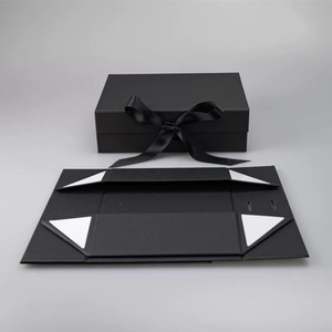 Custom Luxury Ribbon Paper Cardboard Folding Packaging <b>Gift</b> <b>Box</b> for <b>Christmas</b> Holidays - Product Image 6