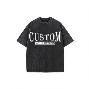Camiseta de Manga Corta al por Mayor de Alta Calidad, 230 g/m², Tejido de Punto, 100% Algodón, Estilo Vintage Lavado, con Logotipo Personalizado para Hombre y Mujer - Product Image 4