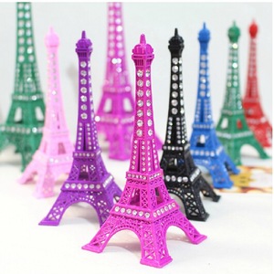 Decoración de la Torre Eiffel, modelo en miniatura de hierro, adorno de escritorio, decoración del hogar, estilo Art Déco, juego multicolor - Product Image 2