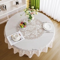 Direct usine, nappe florale en plastique, style moderne et épuré, imperméable, anti-poussière, résistante à la chaleur et à l'huile, luxe discret pour la maison