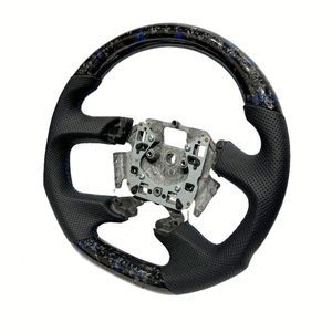 พวงมาลัยคาร์บอนไฟเบอร์สีน้ำเงินสำหรับ <span class=keywords><strong>Ford</strong></span> Xr6 Fg Mk2 พวงมาลัยสำหรับ Falcon FG FGX XR8 <span class=keywords><strong>Ford</strong></span> Falcon หุ้มหนังแบบเจาะรู - Product Image 4