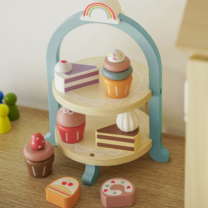 Ensemble de jeu en bois pour enfants, boutique de desserts, stand de thé glacé, cuisine, jouets alimentaires unisexes, 5-7 ans - Product Image 4