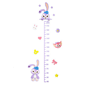 Tableau de hauteur amovible personnalisé autocollant mural animaux de bande dessinée mesure de la hauteur tableau de croissance des chambres d'enfants - Product Image 5