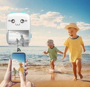 <span class=keywords><strong>Imprimante</strong></span> d'étiquettes sans encre pour jouets mère enfants Mini <span class=keywords><strong>imprimante</strong></span> thermique portable avec <span class=keywords><strong>imprimante</strong></span> d'étiquettes sans fil haute résolution 200DPI - Product Image 1